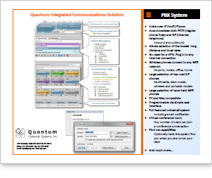 Quantum 2010 Voice over IP Brochure, PDF format